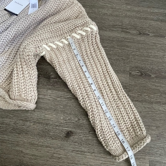 En Saison Textured Beige Sweater - Picture 6 of 7
